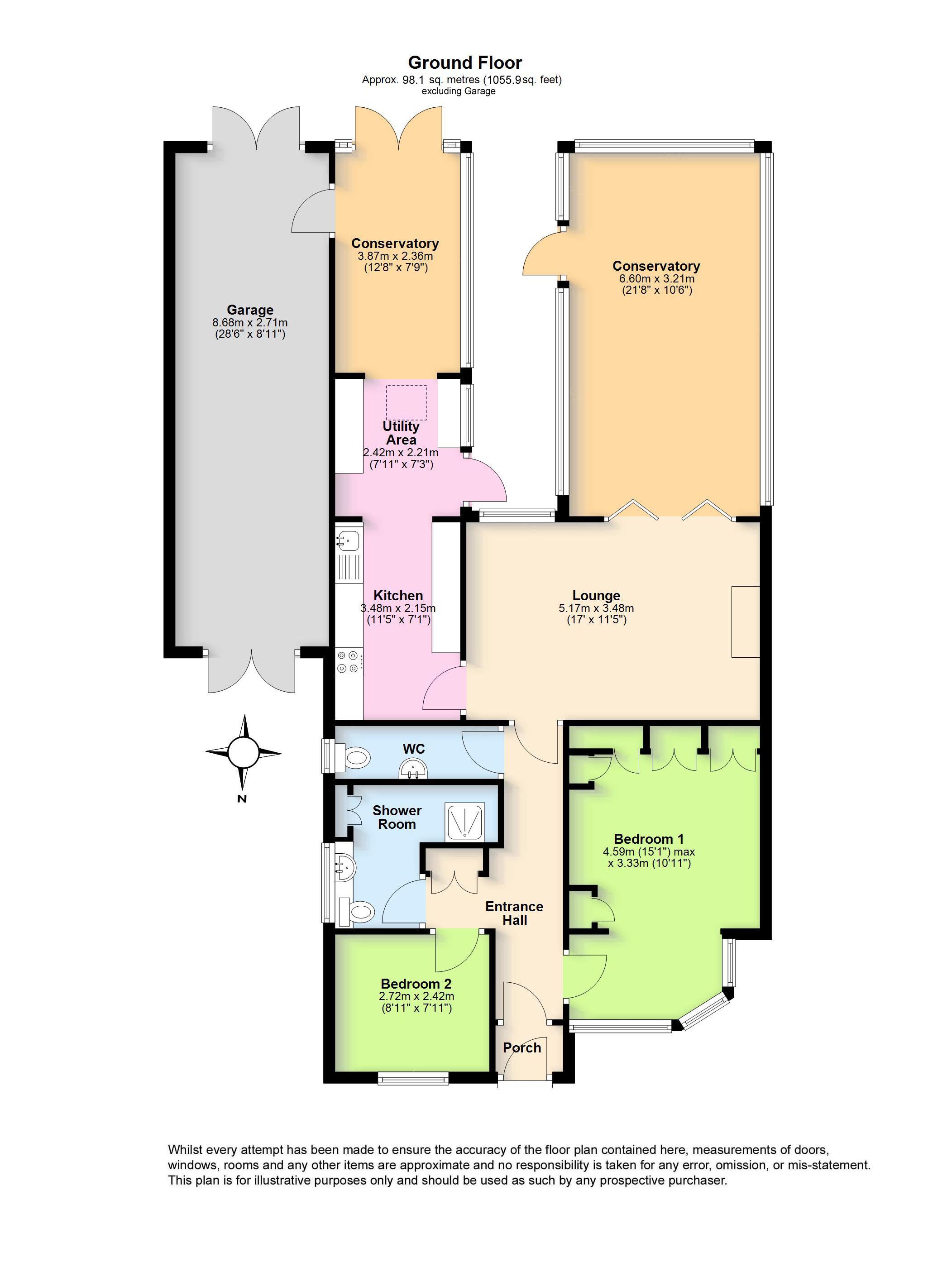 Glenbarrie Way, Ferring, Worthing BN12, 2 bedroom bungalow for sale