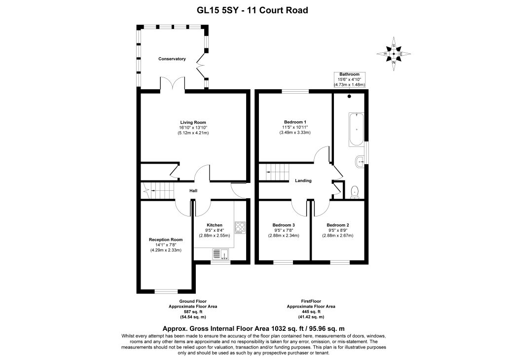 11, Court Road, Lydney floorplan