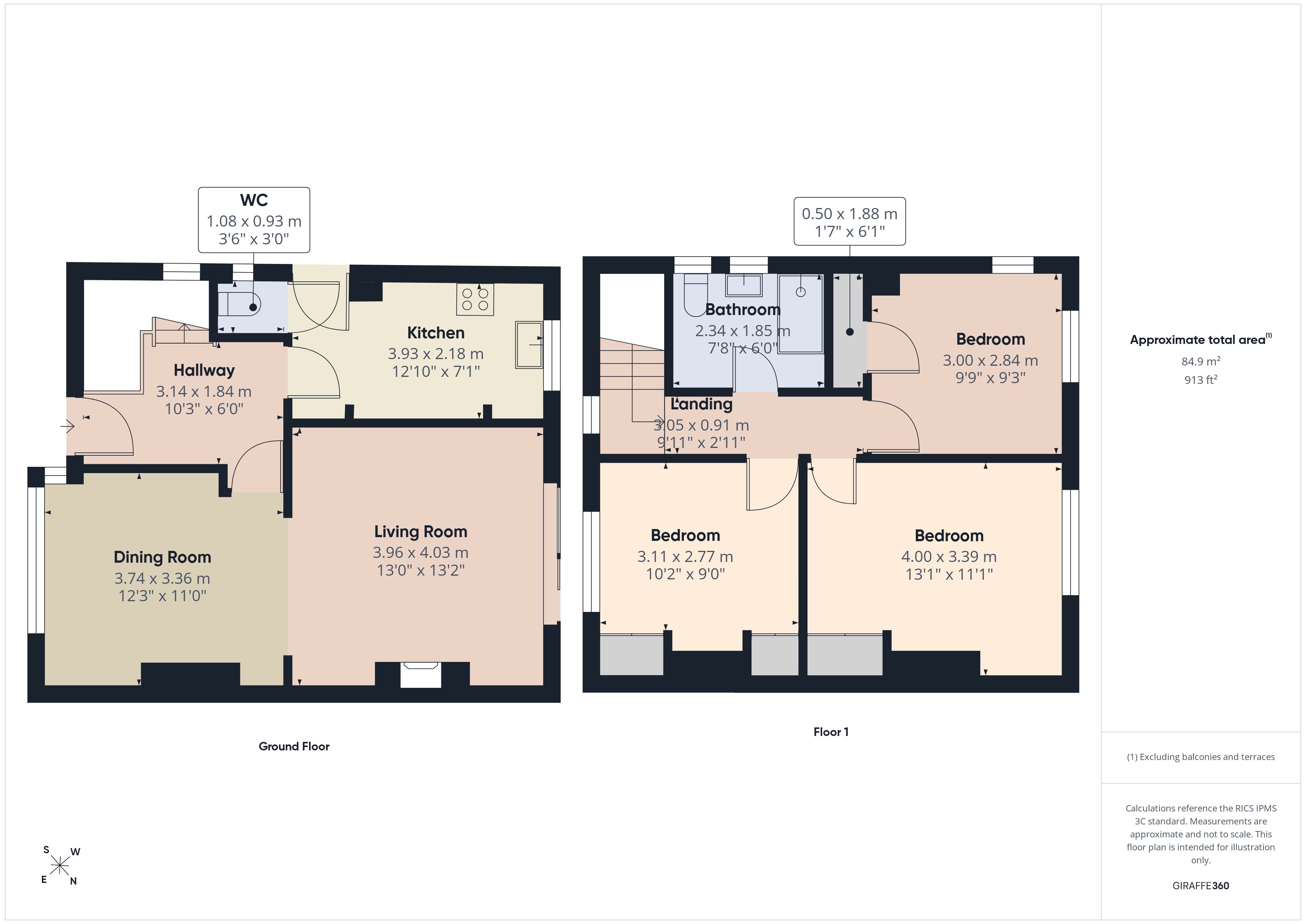 12, Bernards Way, High Wycombe floorplan