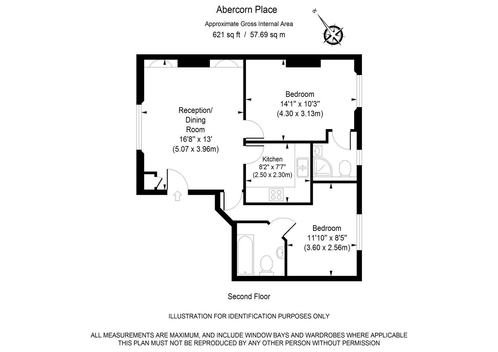 2 Bedrooms Flat to rent in Abercorn Place, London NW8