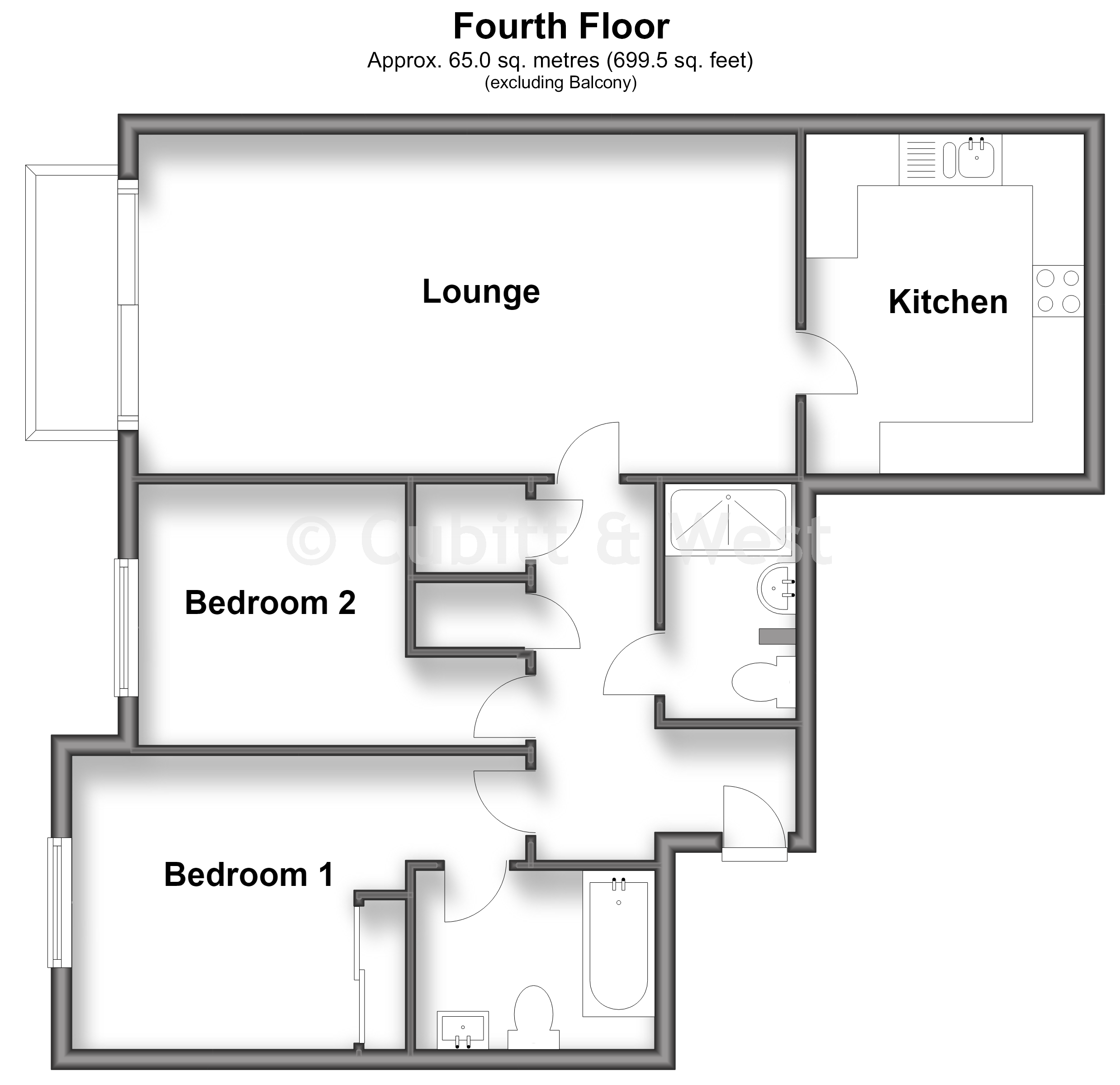 Admirals House, Gisors Road, Southsea floorplan