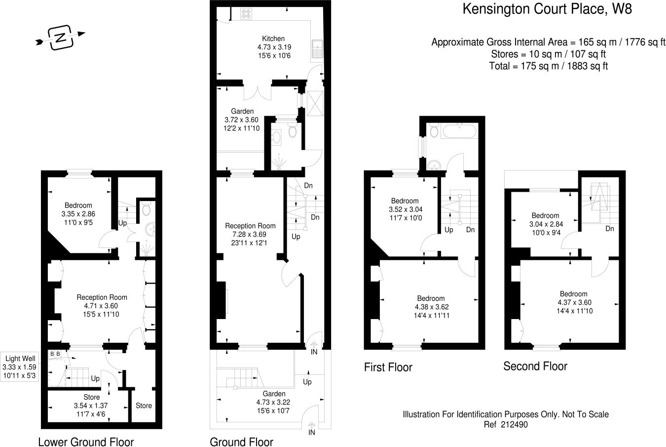 7 , Kensington Court Place , London floorplan