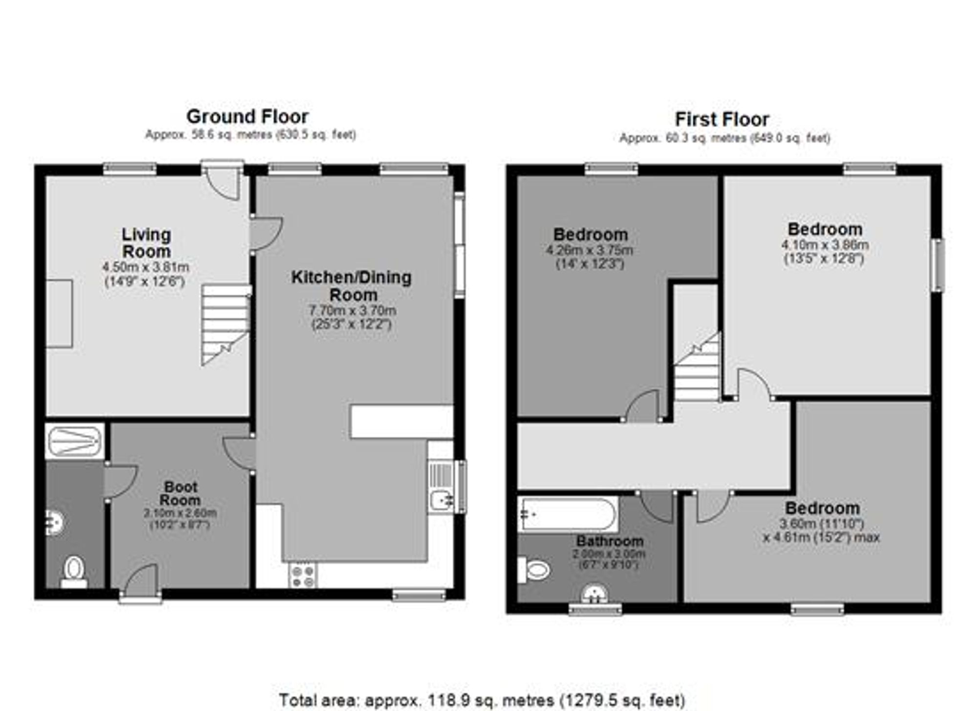 Oakfield, Crediton floorplan