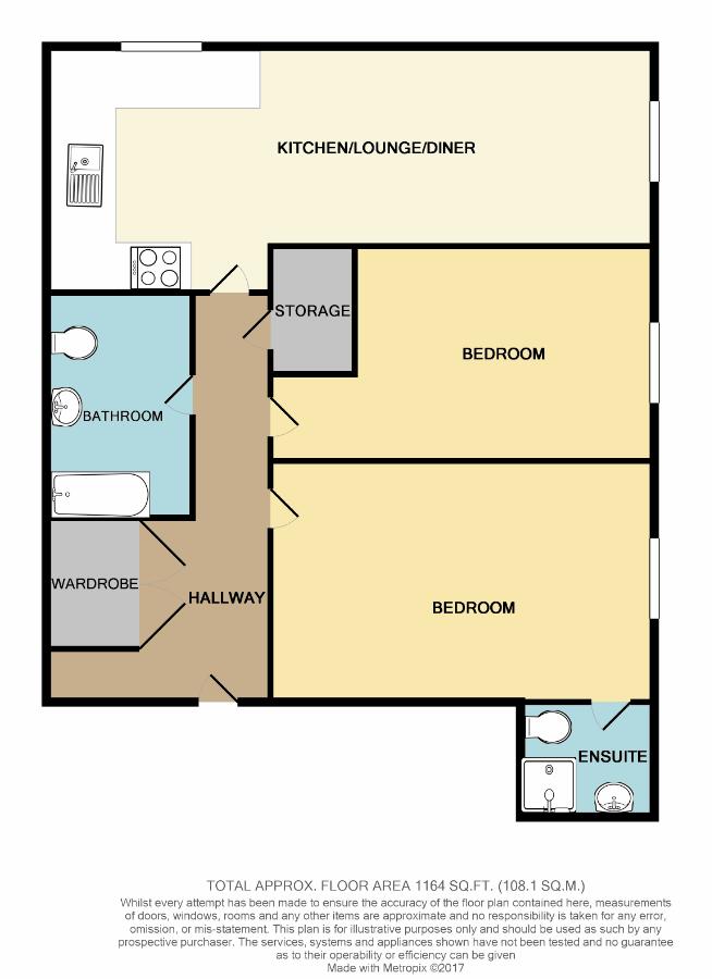 2 Bedrooms Flat to rent in Quarry Avenue, Hartshill, Stoke-On-Trent ST4