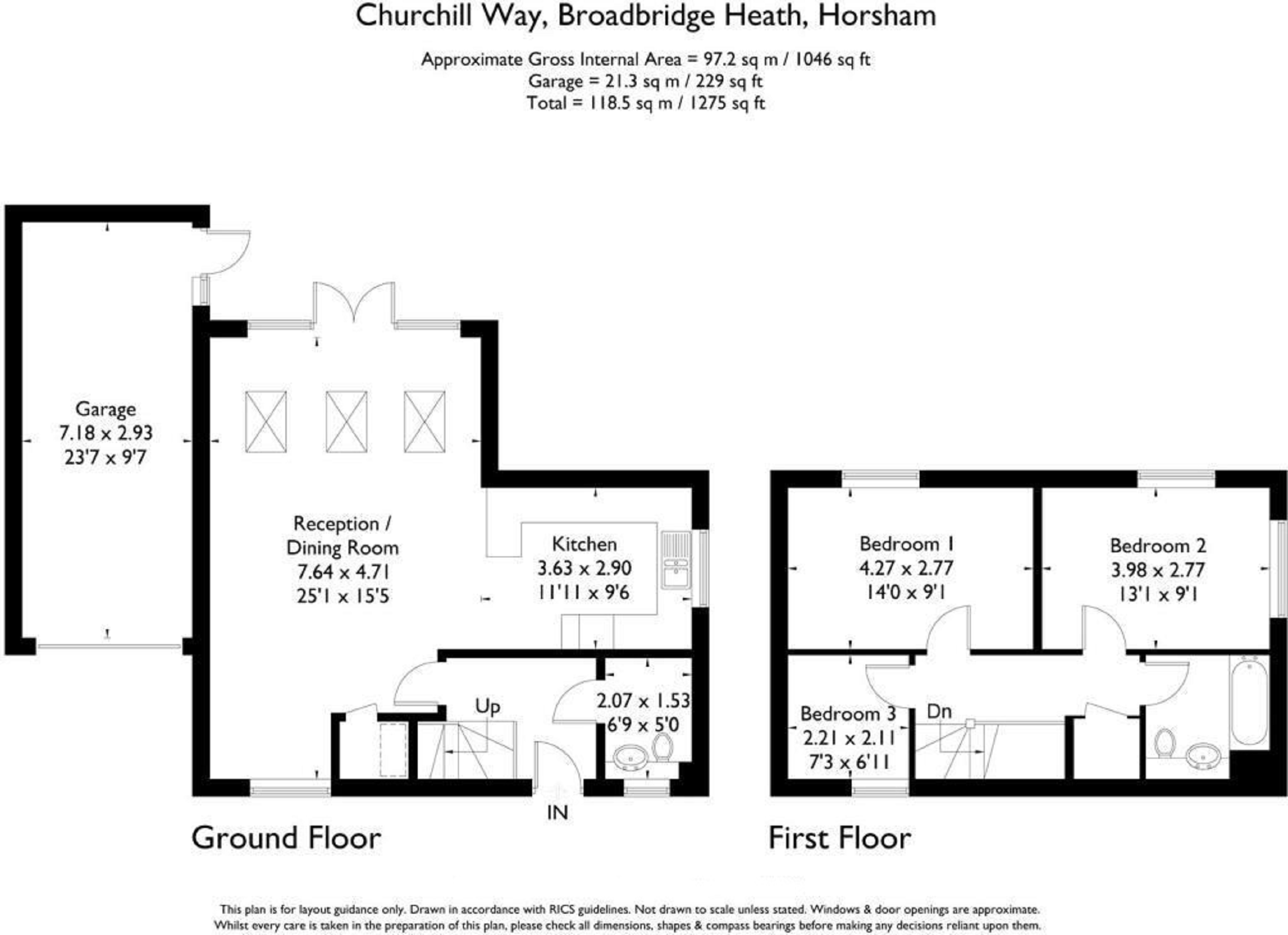 Churchill Way, Horsham floorplan
