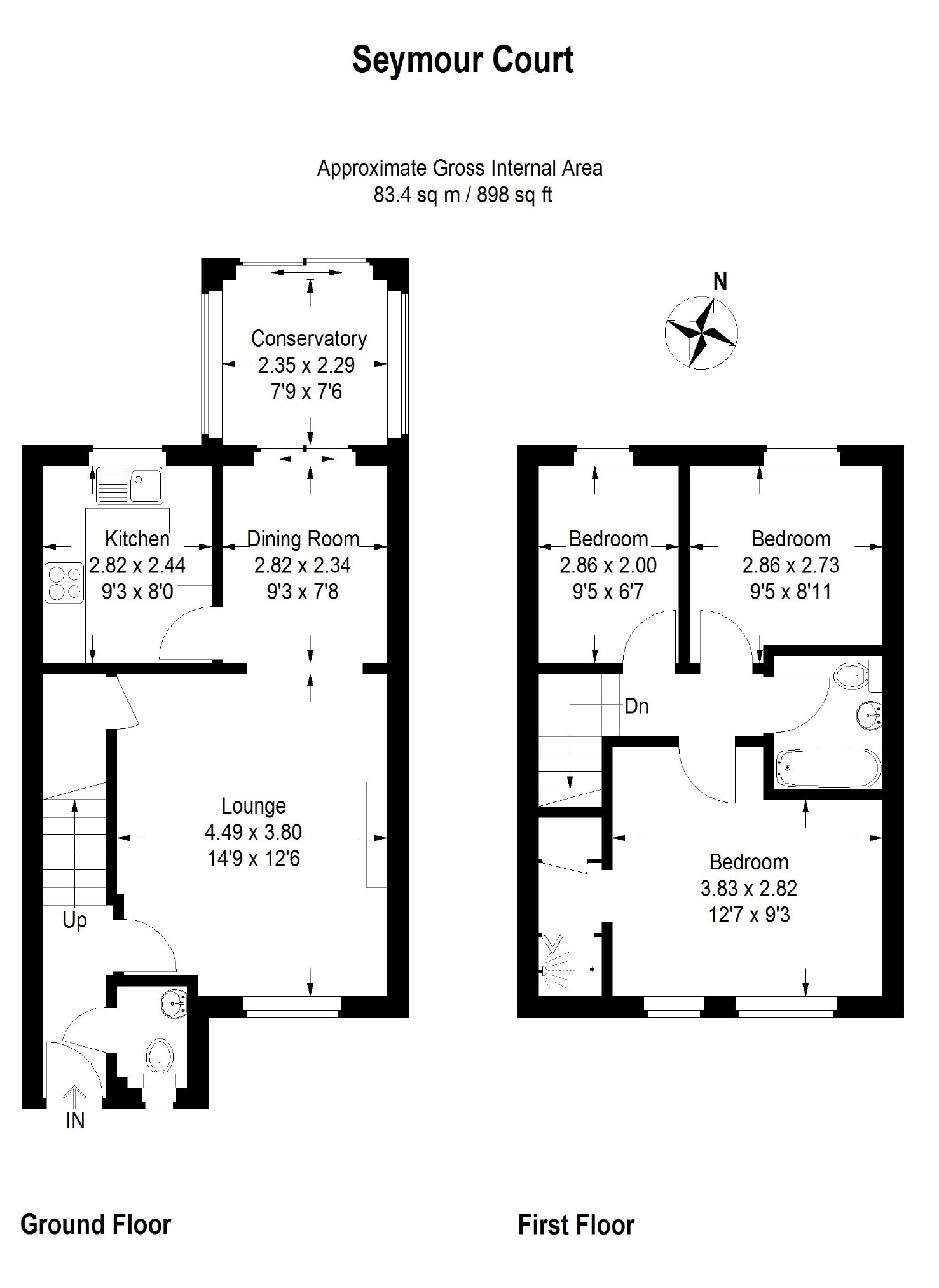 3 Bedrooms Terraced house for sale in Seymour Court, Preston PR1