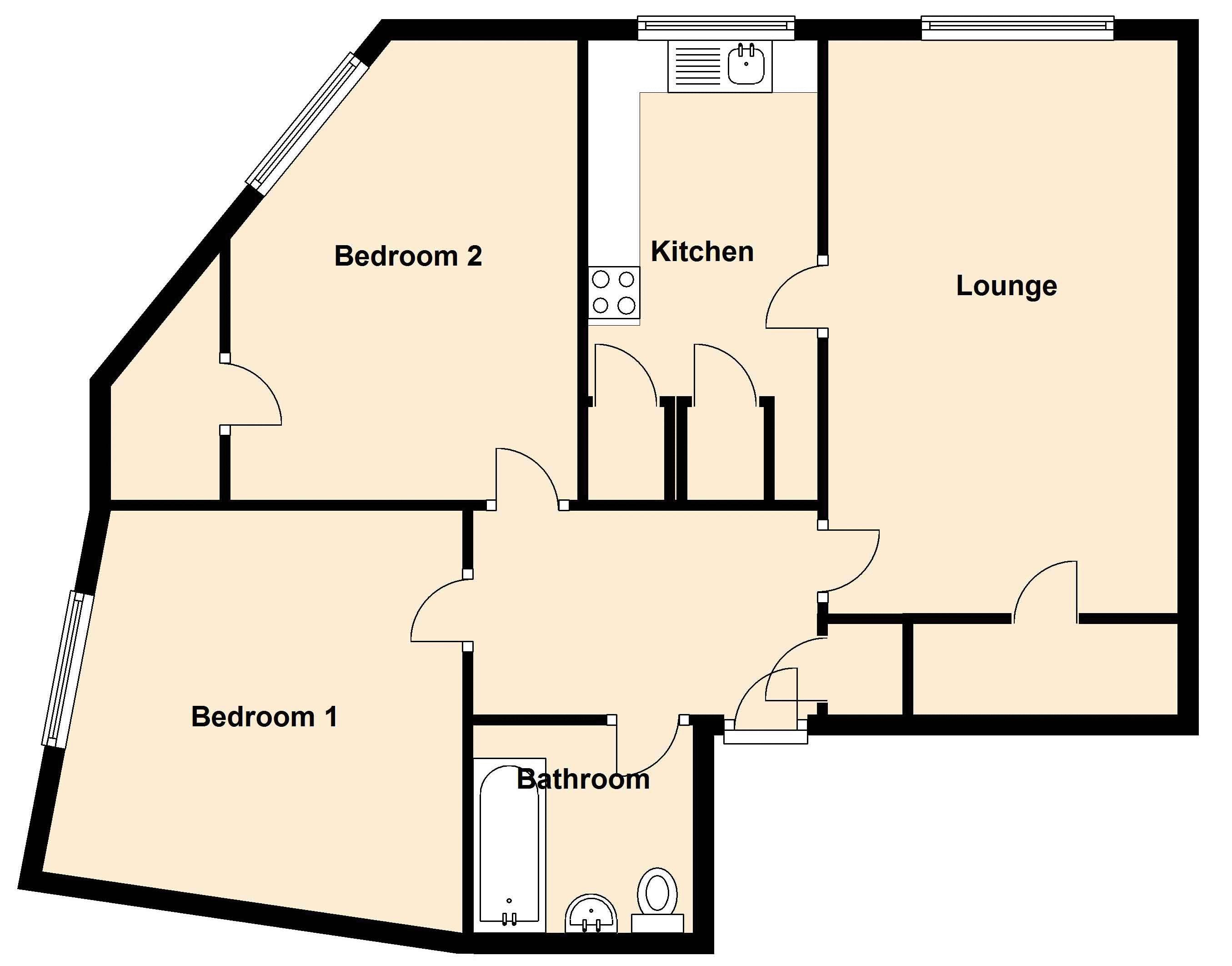 2 Bedrooms Flat for sale in Polton Street, Bonnyrigg EH19