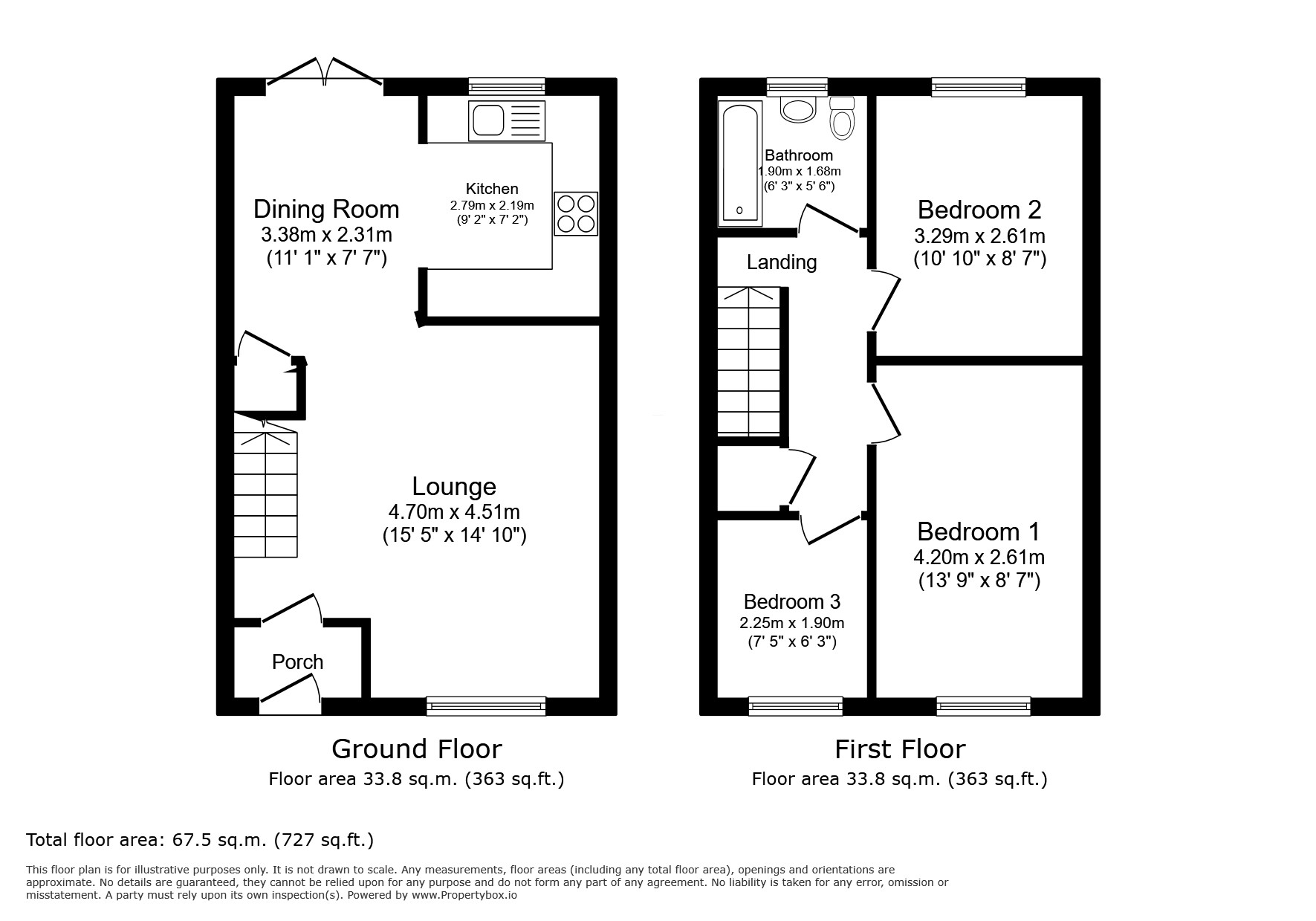7, Lindale Close, Deeside floorplan