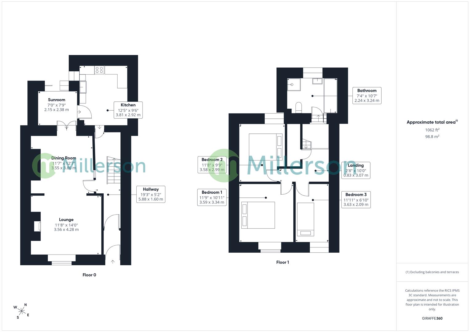 3, Mount Pleasant, Hayle floorplan