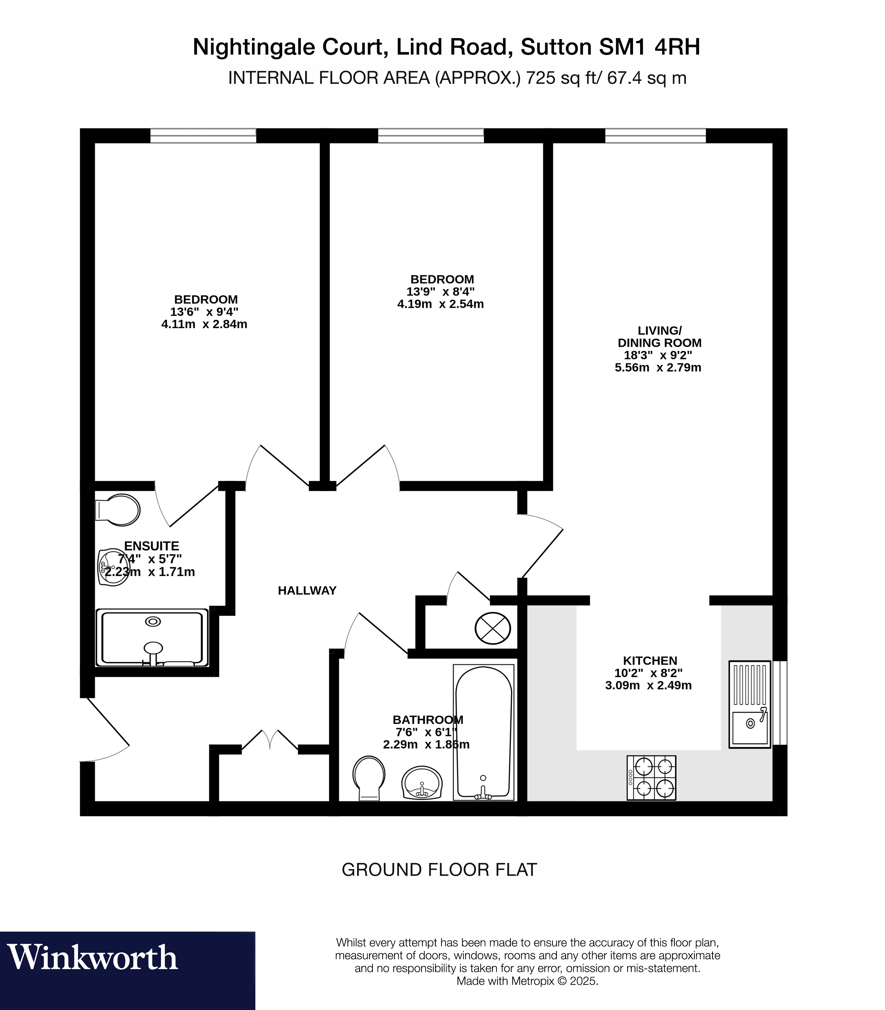 Lind Road, Sutton, Surrey, SM1 floorplan