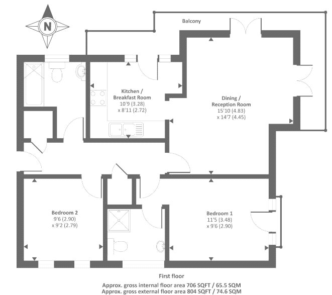 4, Greenwich Road, Reading floorplan
