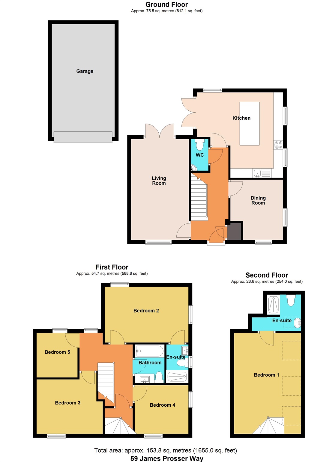 59, James Prosser Way, Cwmbran floorplan