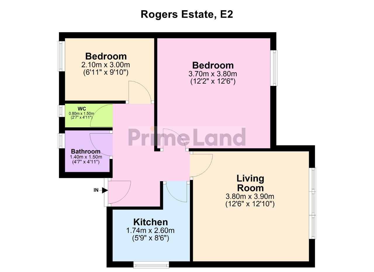 20 Rogers Estate, Globe Road, London floorplan