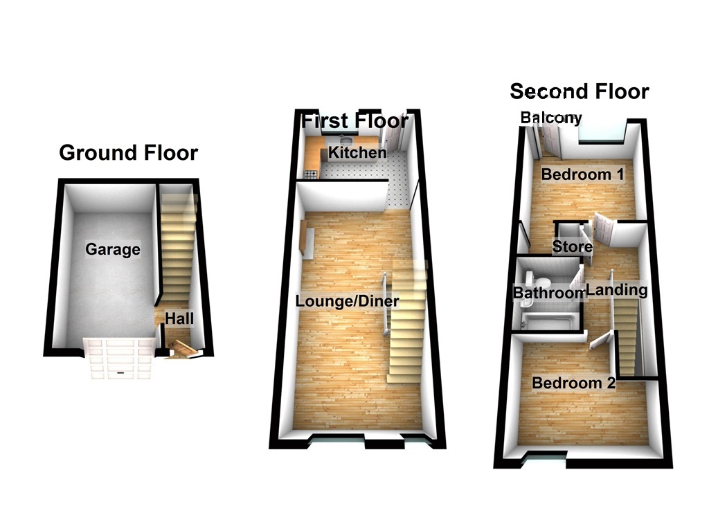 Hillrise Park, Clydach, Swansea SA6, 2 bedroom terraced house for sale