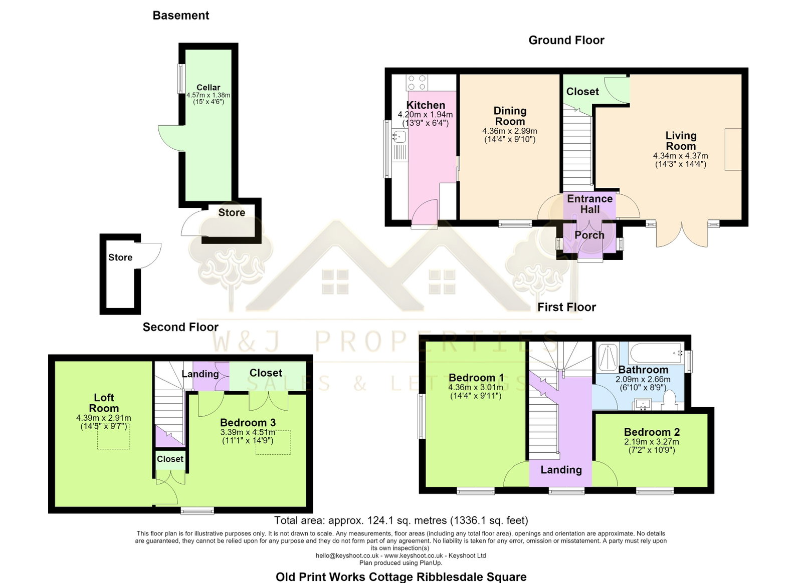 Old Print Works Cottage, Ribblesdale Square, Clitheroe floorplan