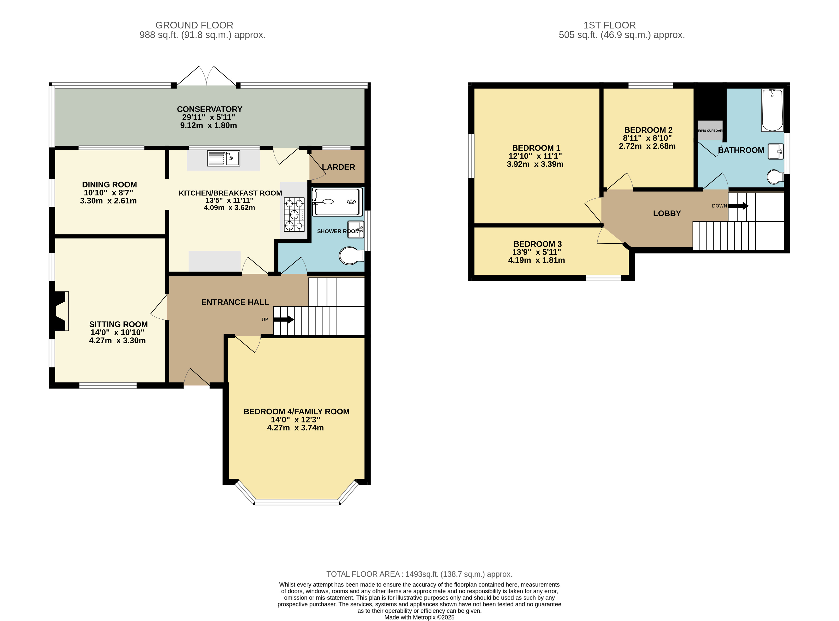 62, Brook Avenue North, New Milton floorplan