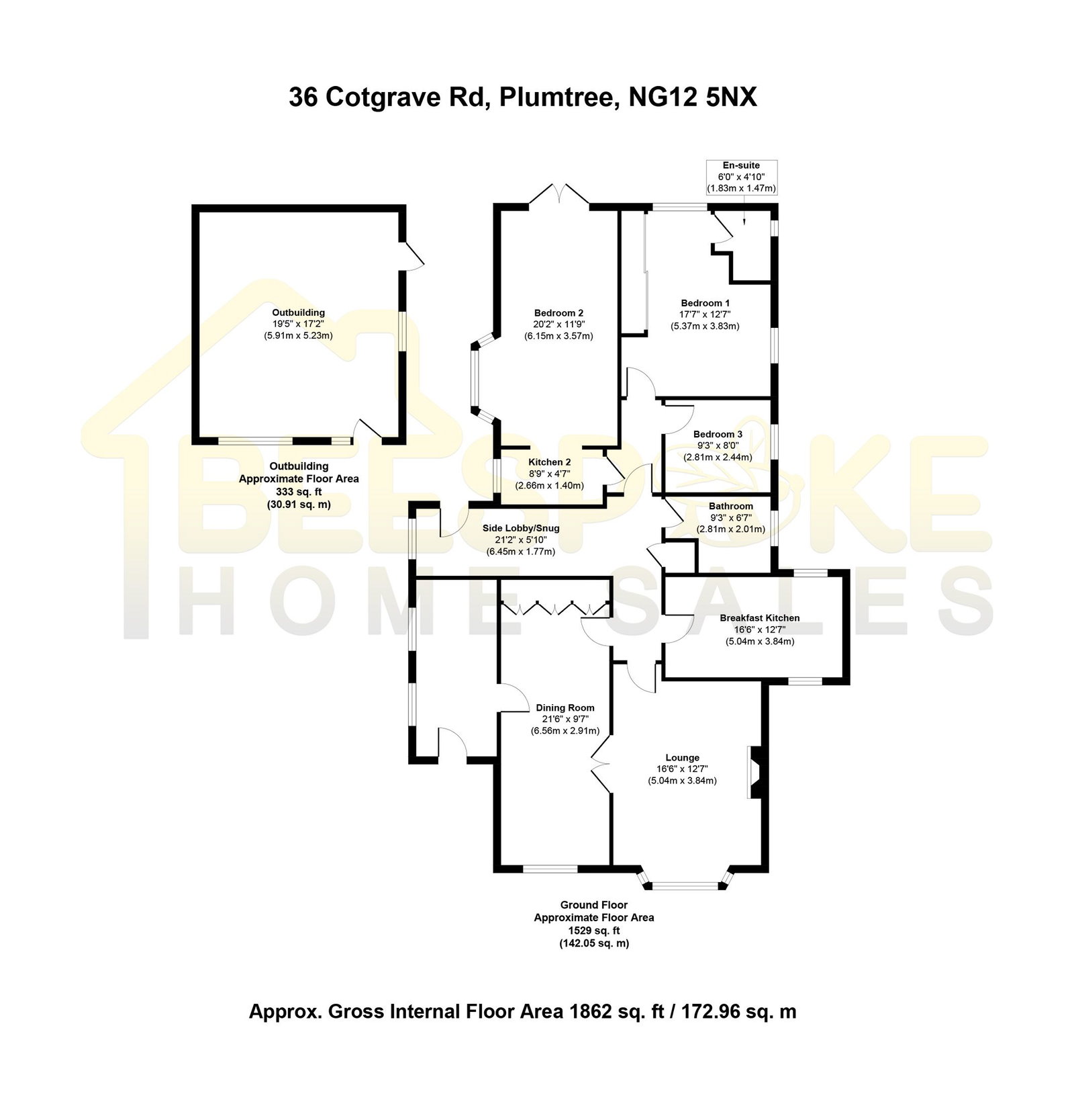 36, Cotgrave Road, Nottingham floorplan