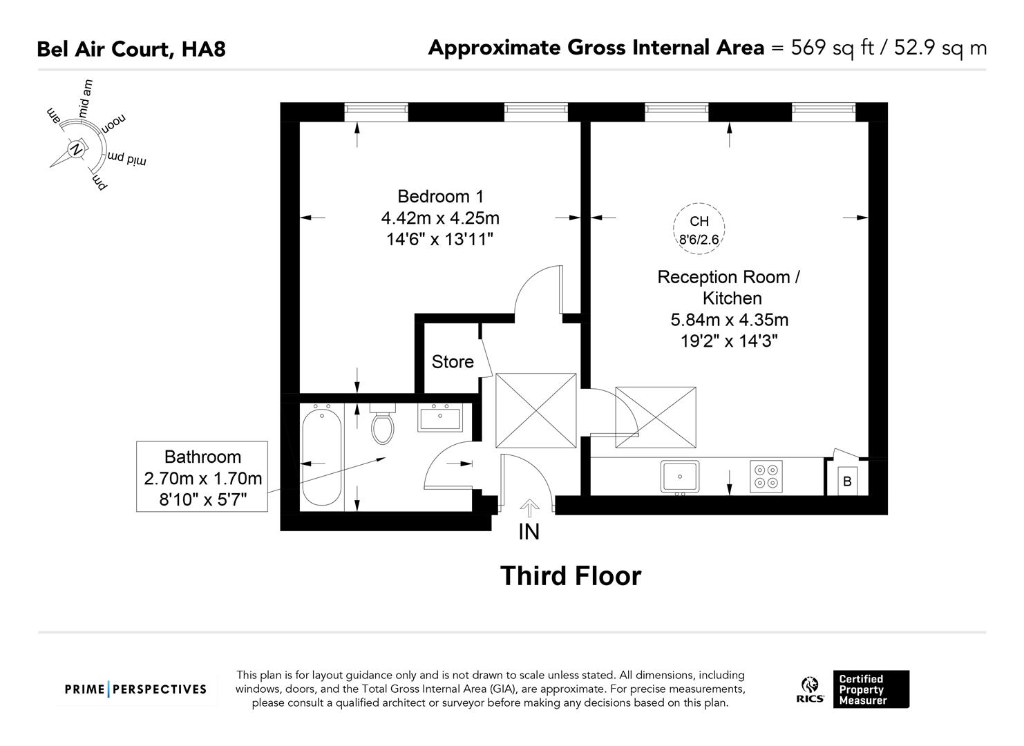 11, Belair Court, Edgware floorplan