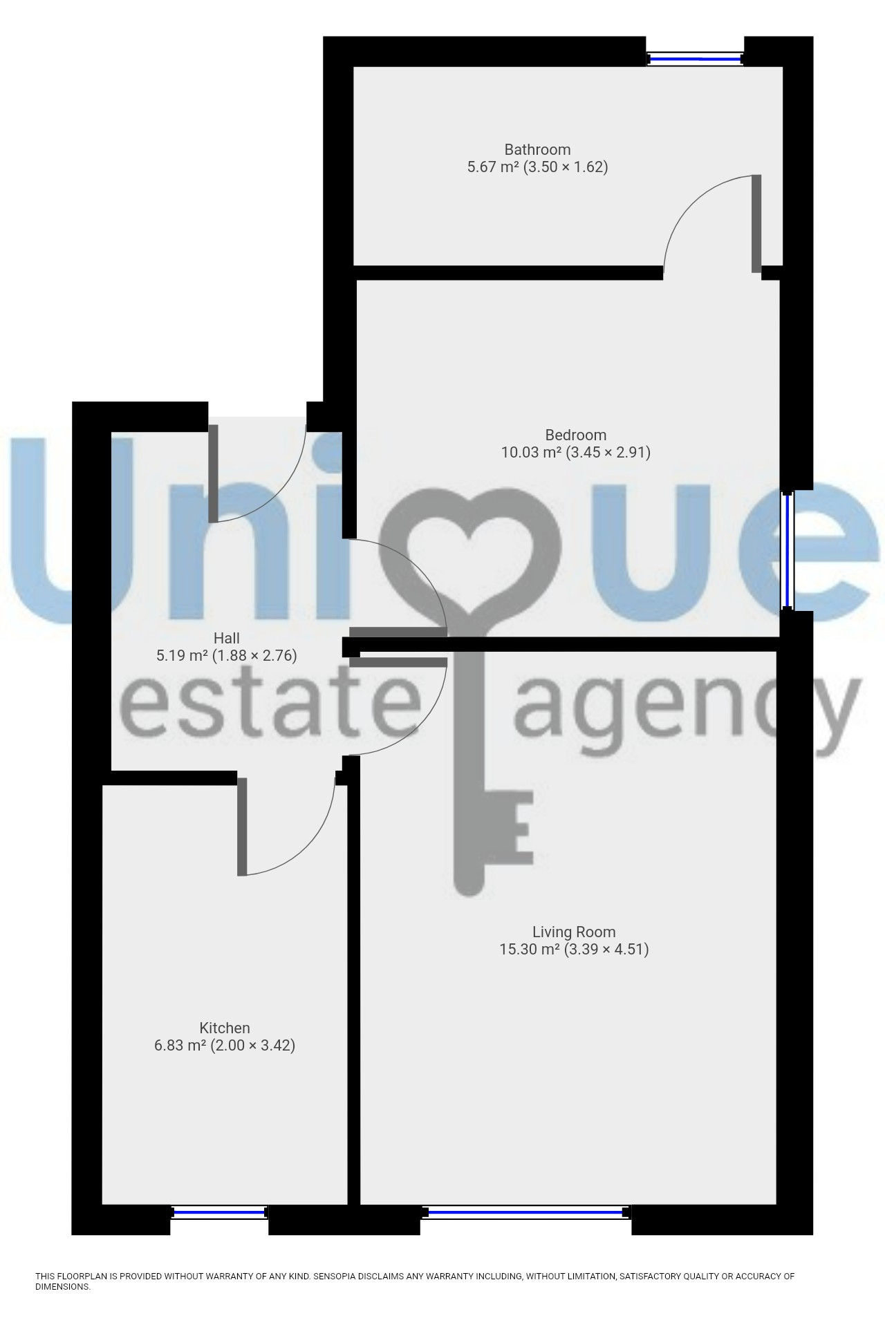 Flat 3, Second Floor Flat, 31 St. Davids Road North, Lytham St. Annes floorplan