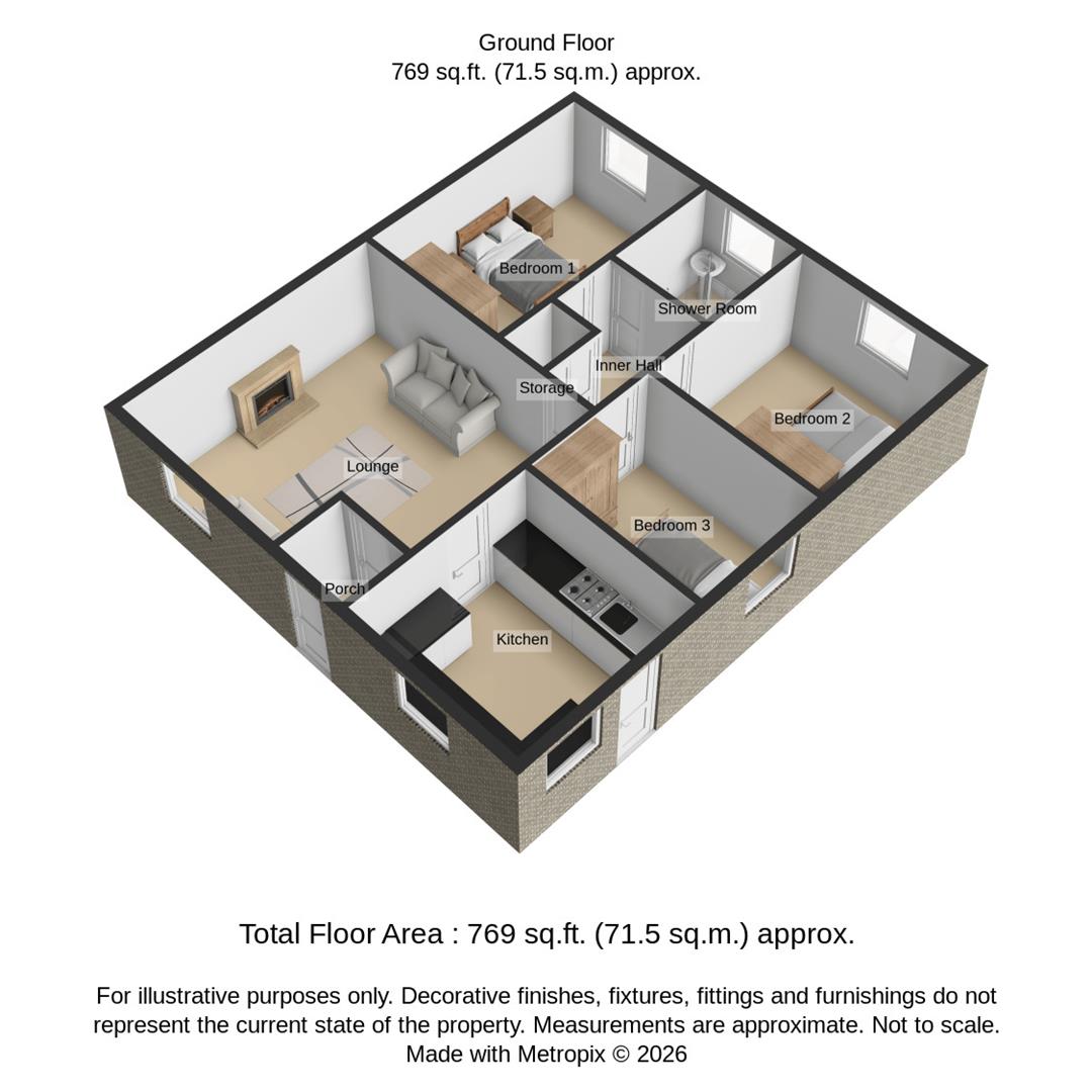 75, Oaklands, Llanelli floorplan
