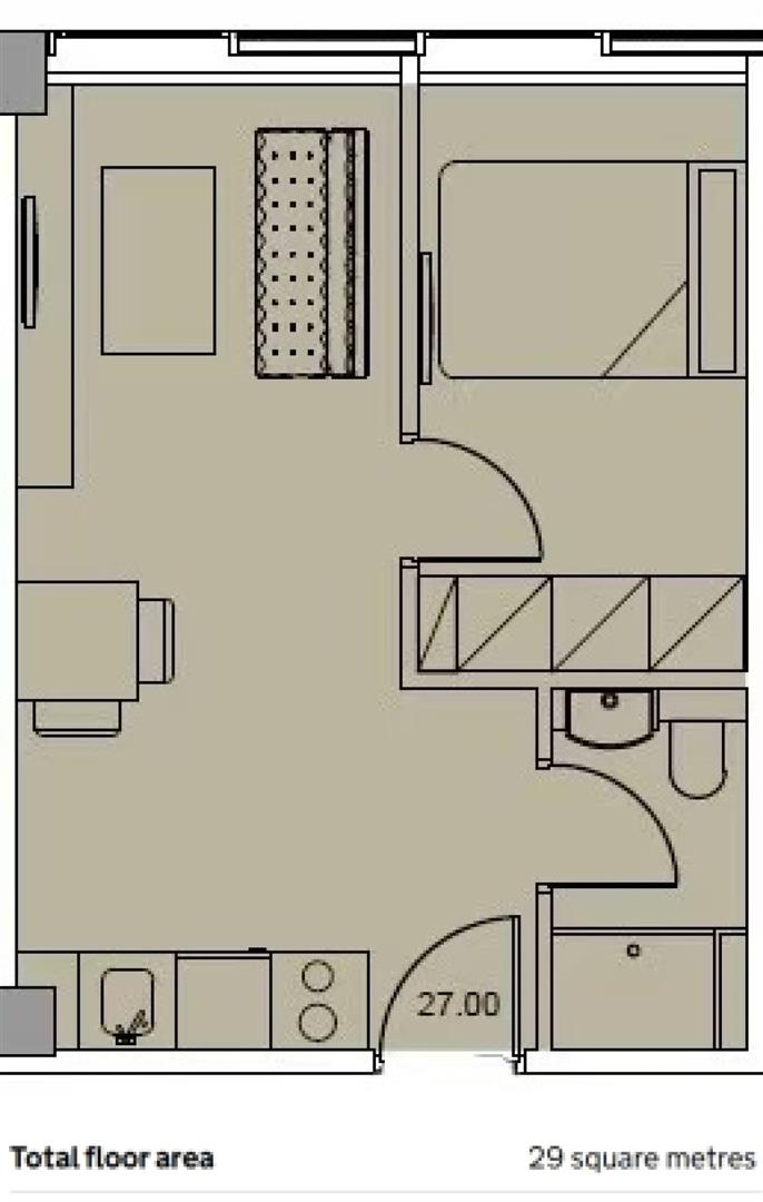 Apartment 1013 Westpoint, 501 Chester Road, Manchester floorplan