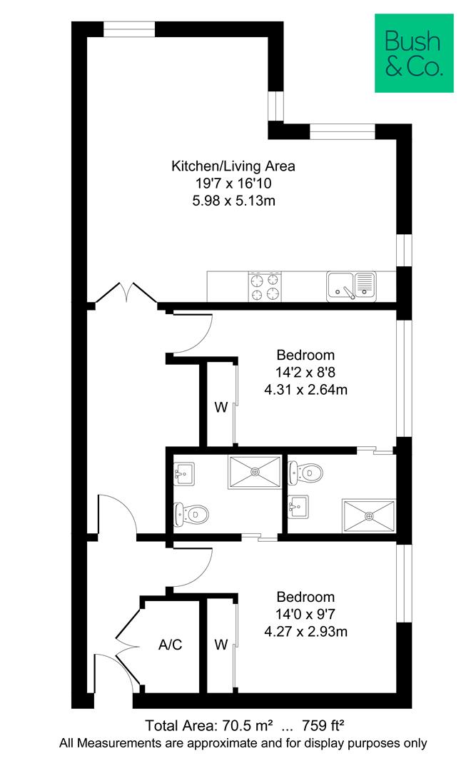 Flat 10 Lawrence House, Cambridge floorplan