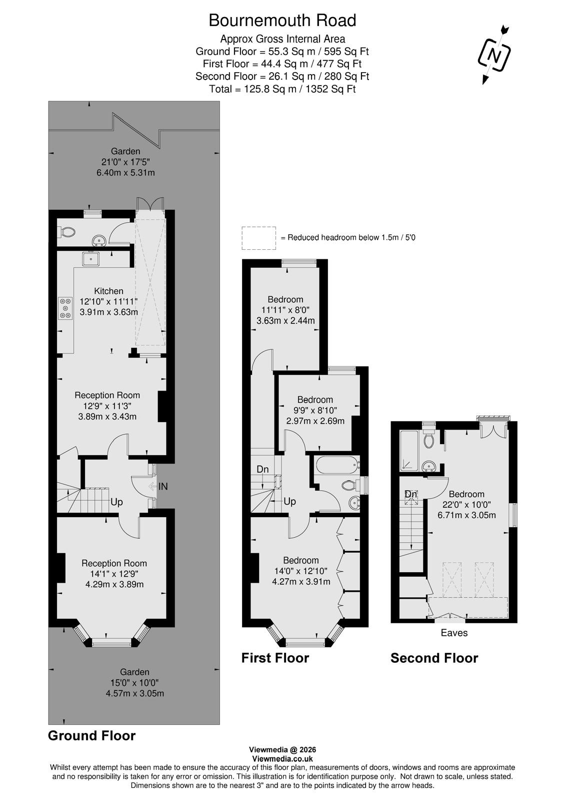 51, Bournemouth Road, London floorplan