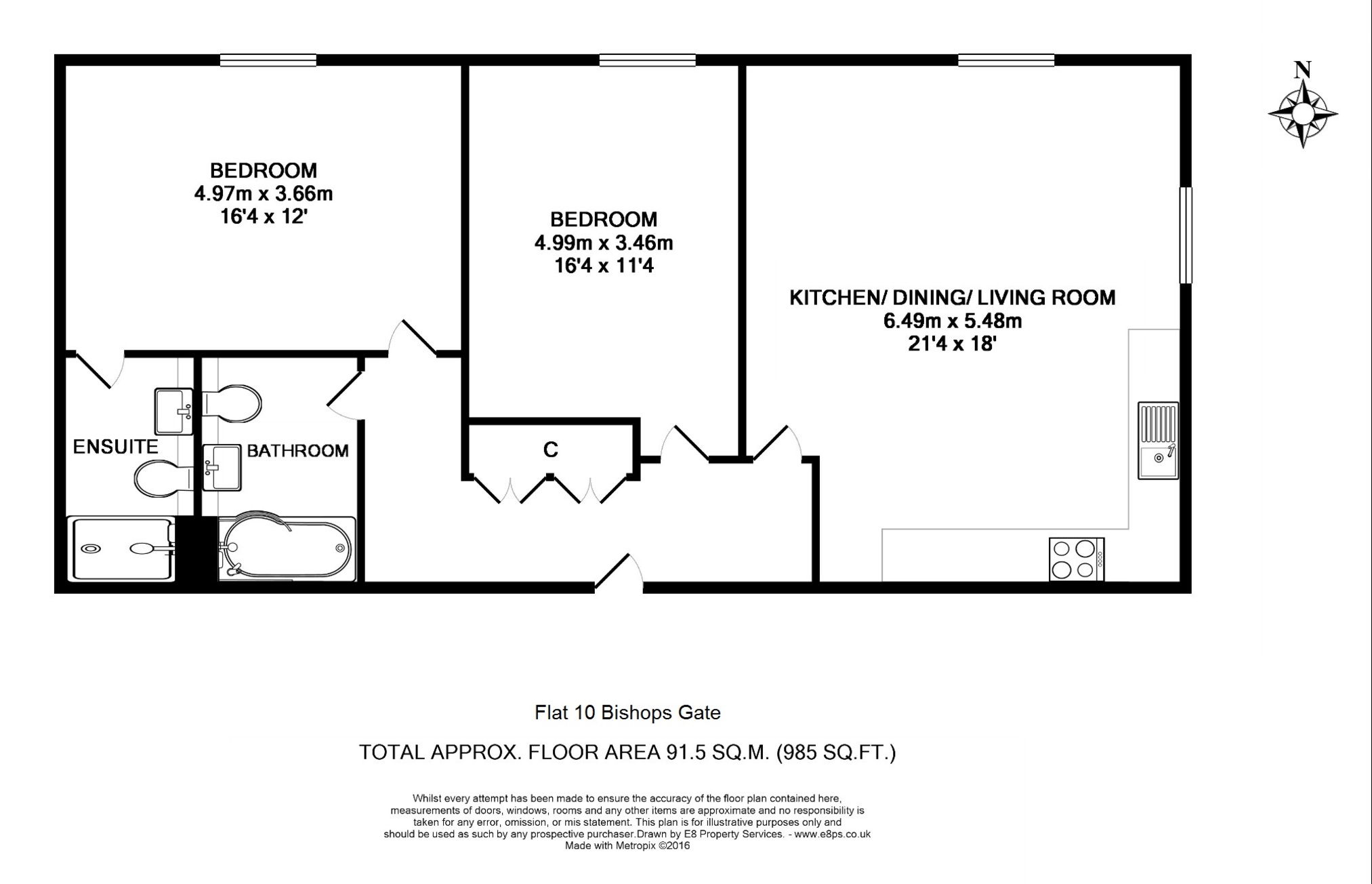 2 Bedrooms Flat to rent in Mill Street, Oxford OX2