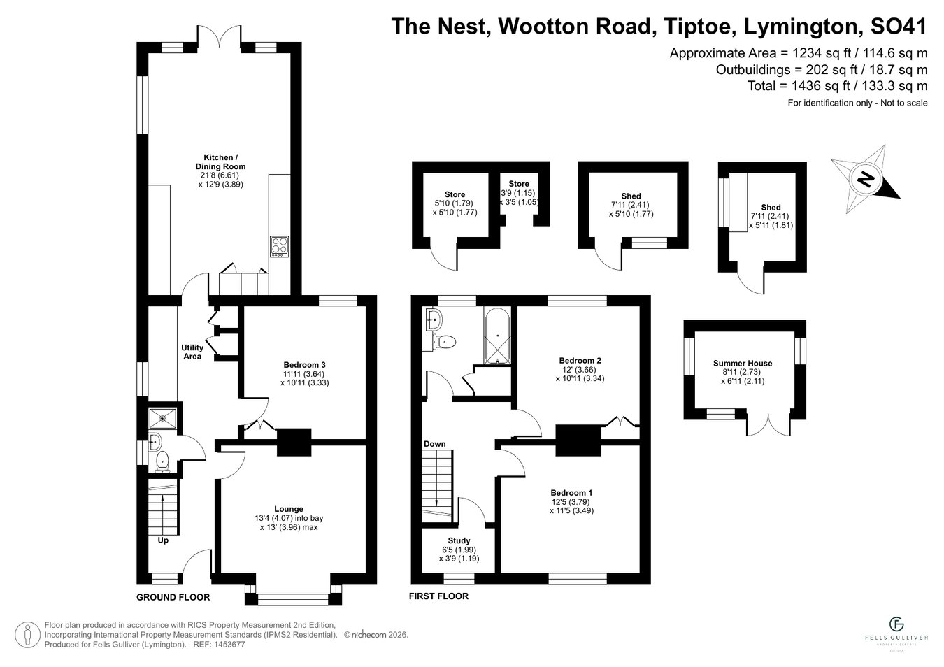 The Nest, Wootton Road, Lymington floorplan