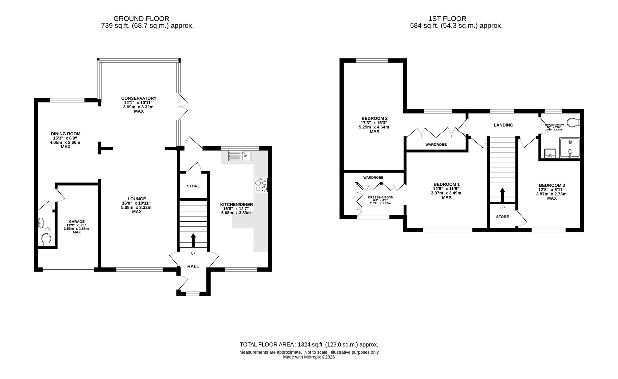 26 Leeside, Stockport floorplan