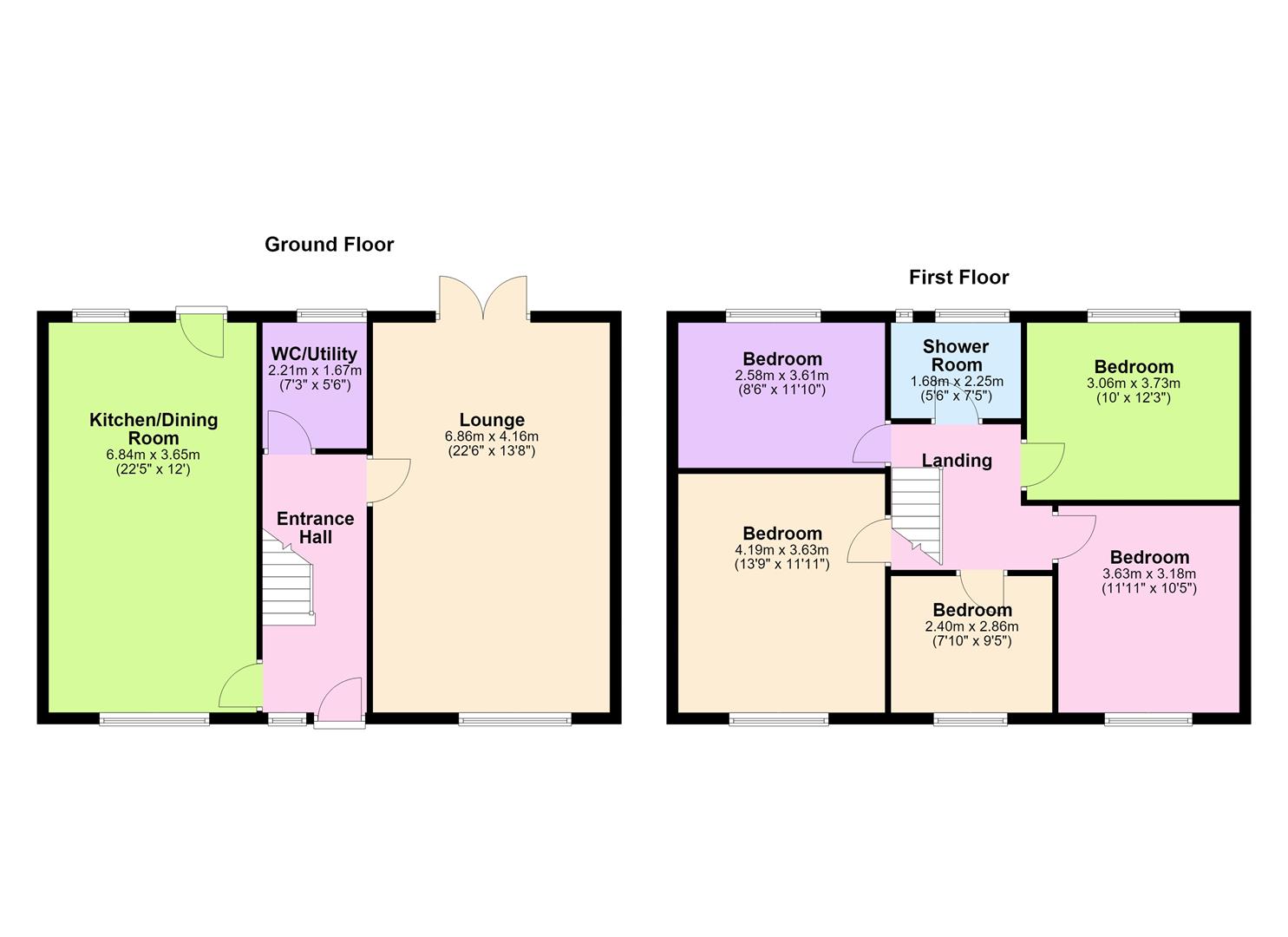 6, Tudor Road, Hinckley floorplan