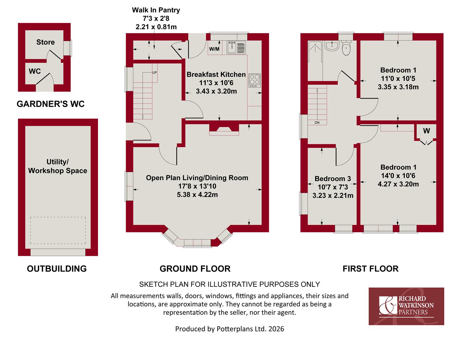 1, Holloway Close, East Bridgford floorplan