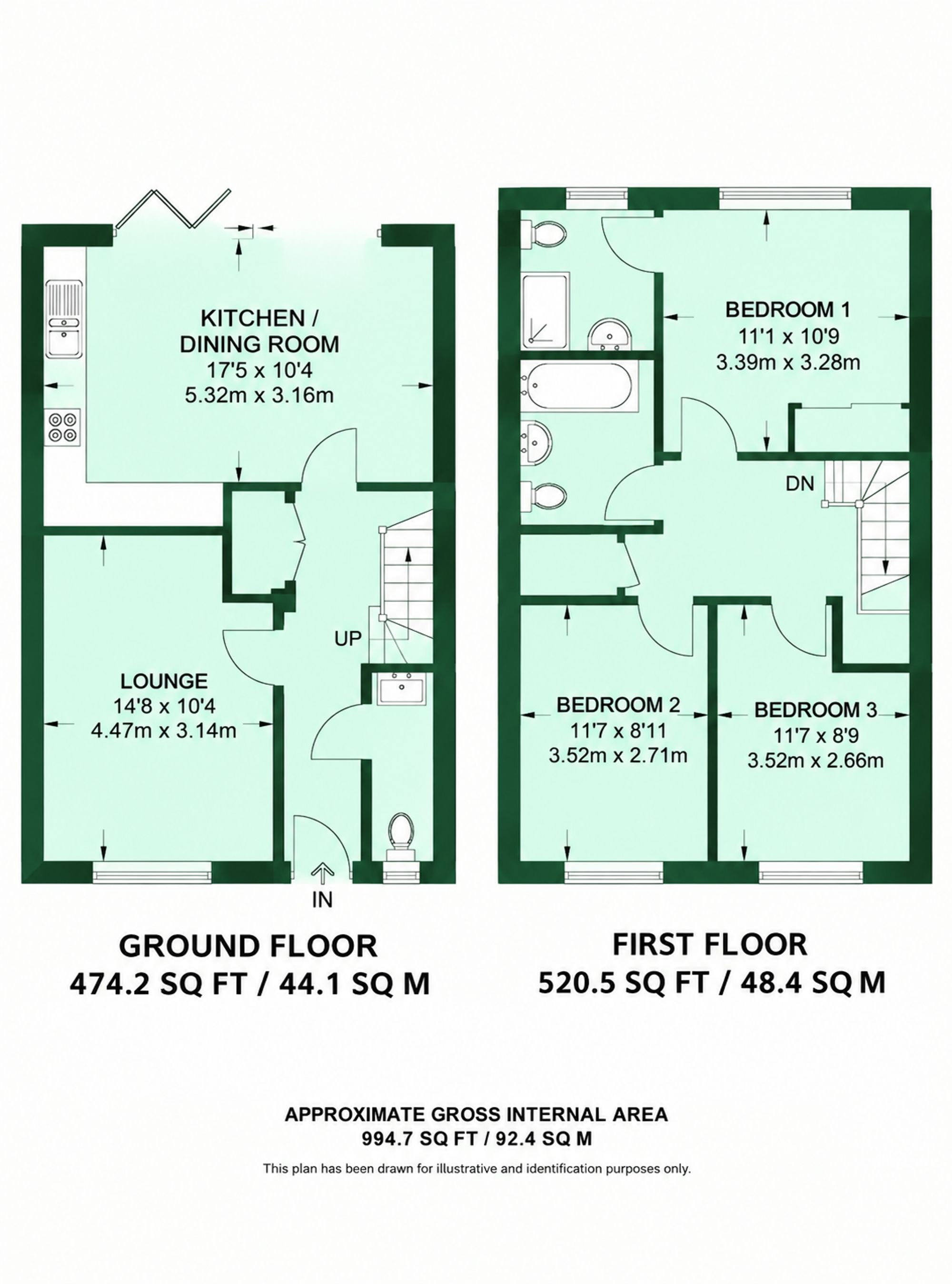 11 The Copse Woodside Road, Abbots Langley floorplan