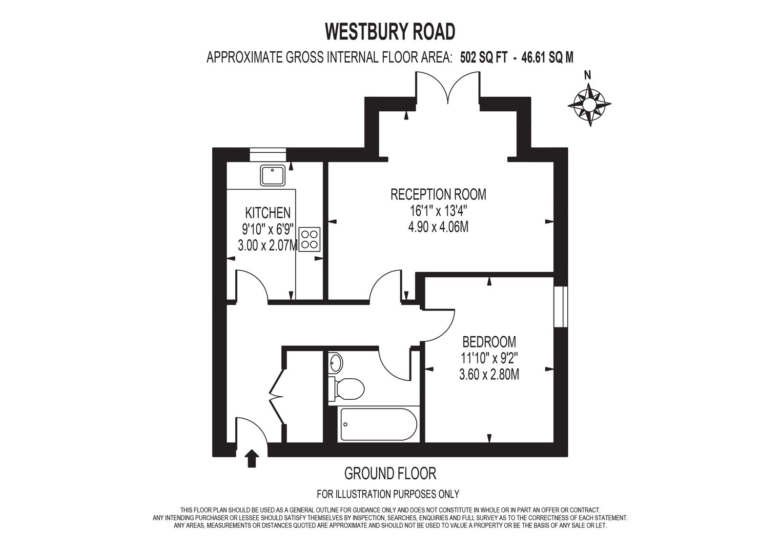 Flat 2, 97, Westbury Road, NEW MALDEN floorplan