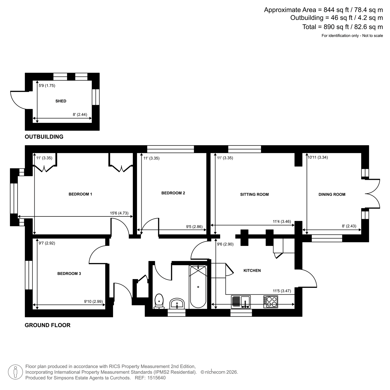 23, Winern Glebe, Byfleet floorplan