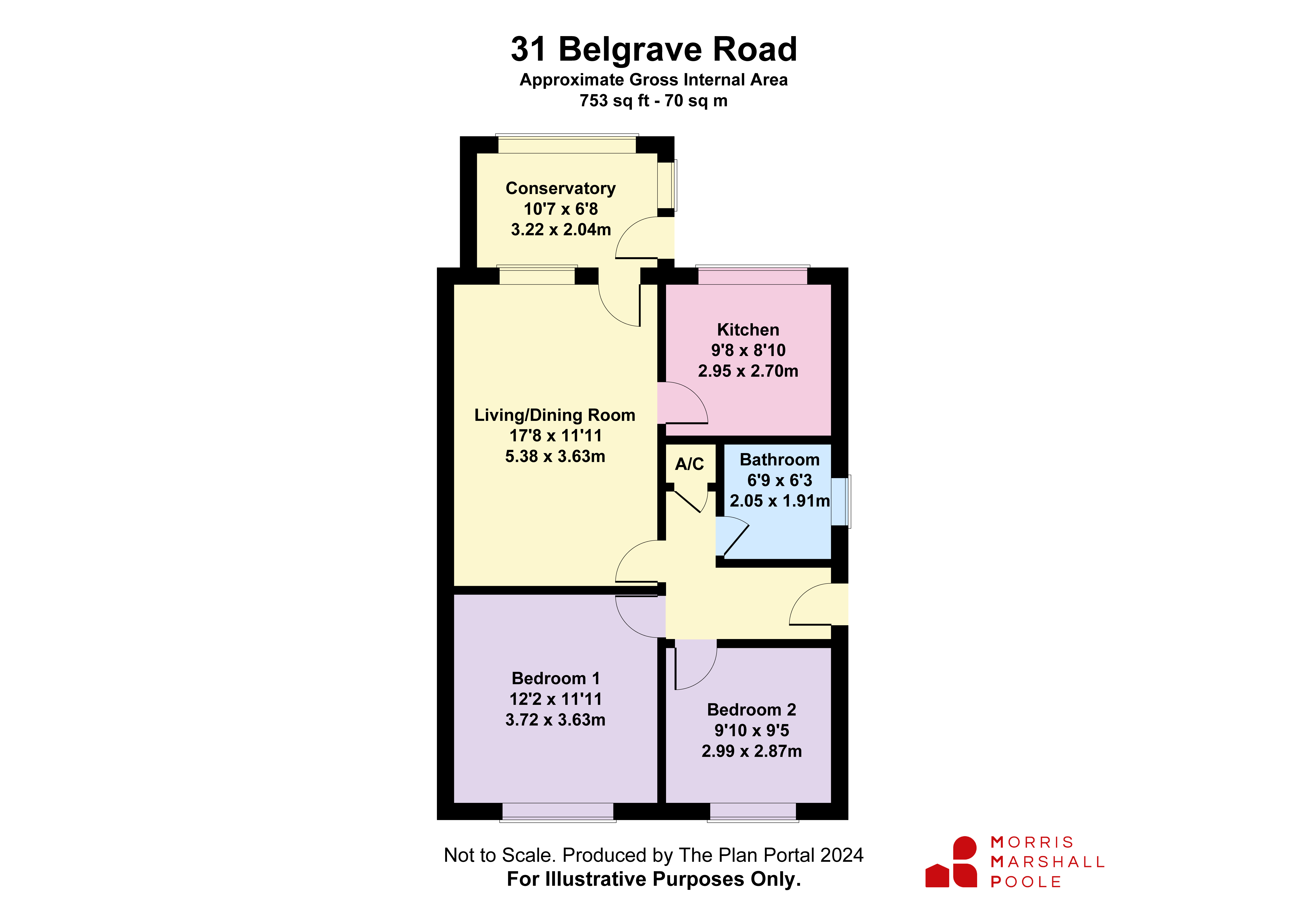 31, Belgrave Road, Gwynedd floorplan