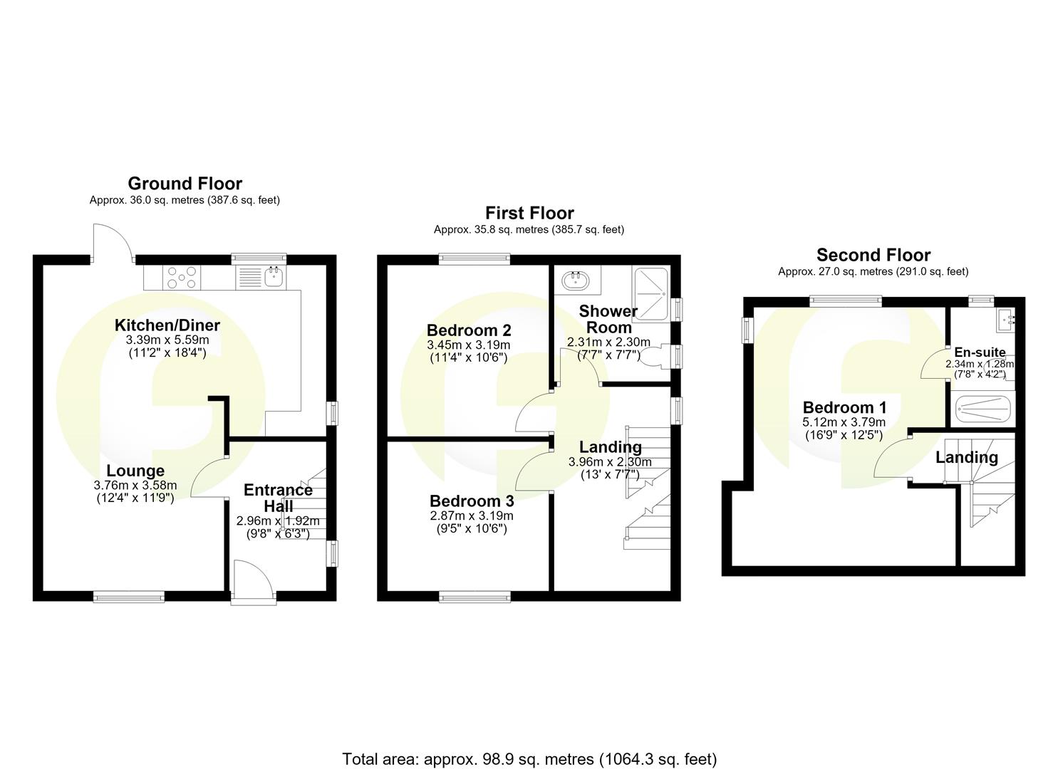 14, Thropton Place, North Shields floorplan