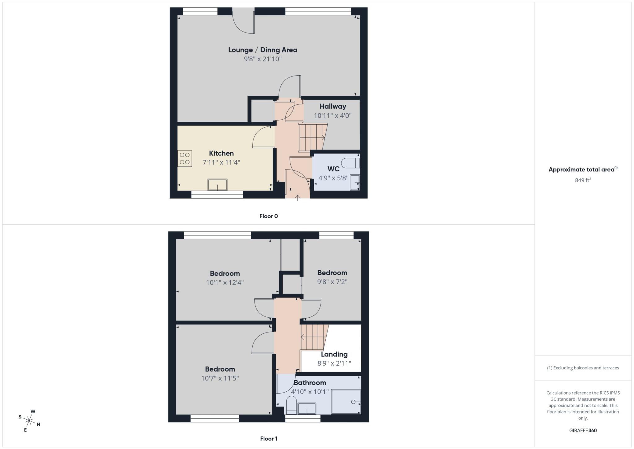 31, Coursington Gardens, Motherwell floorplan