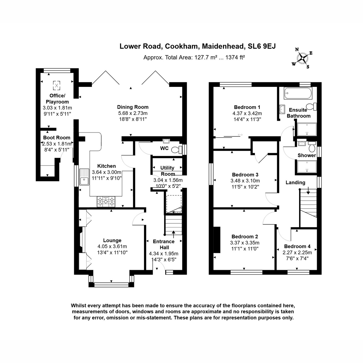 Roadways, Lower Road, Cookham floorplan