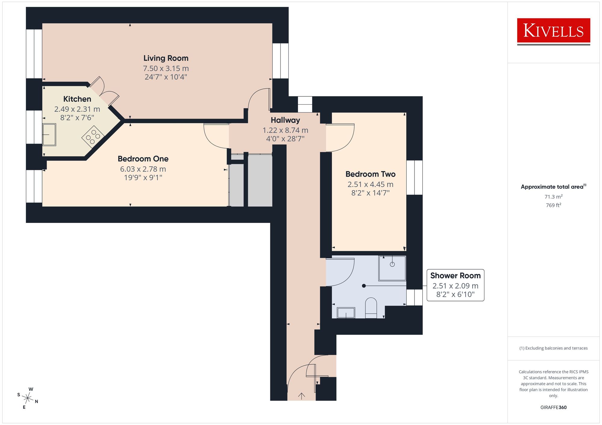 Flat 21, Pentyre Court Vicarage Road, Bude floorplan