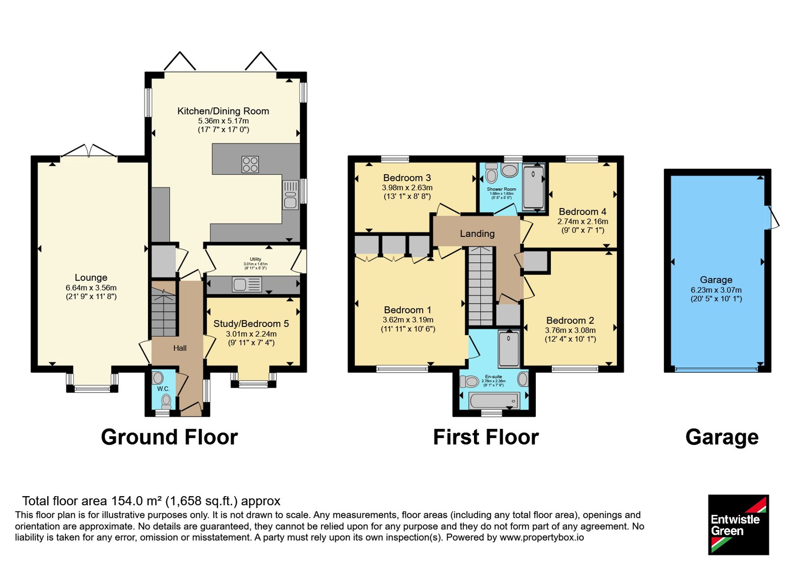 13, Hampton Grove, Lancashire floorplan