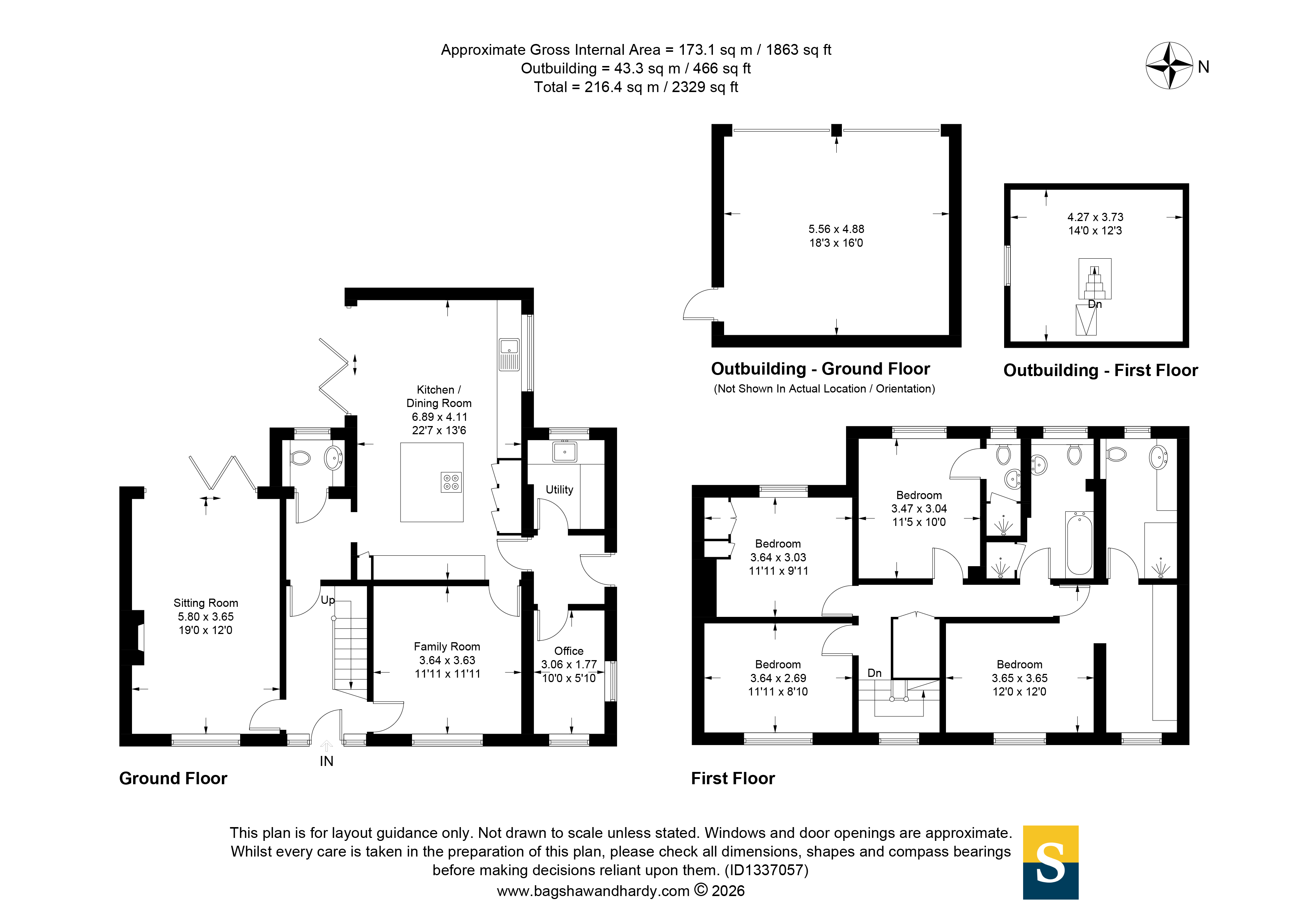 Rose Cottage,, Broadstreet Common, Guildford floorplan