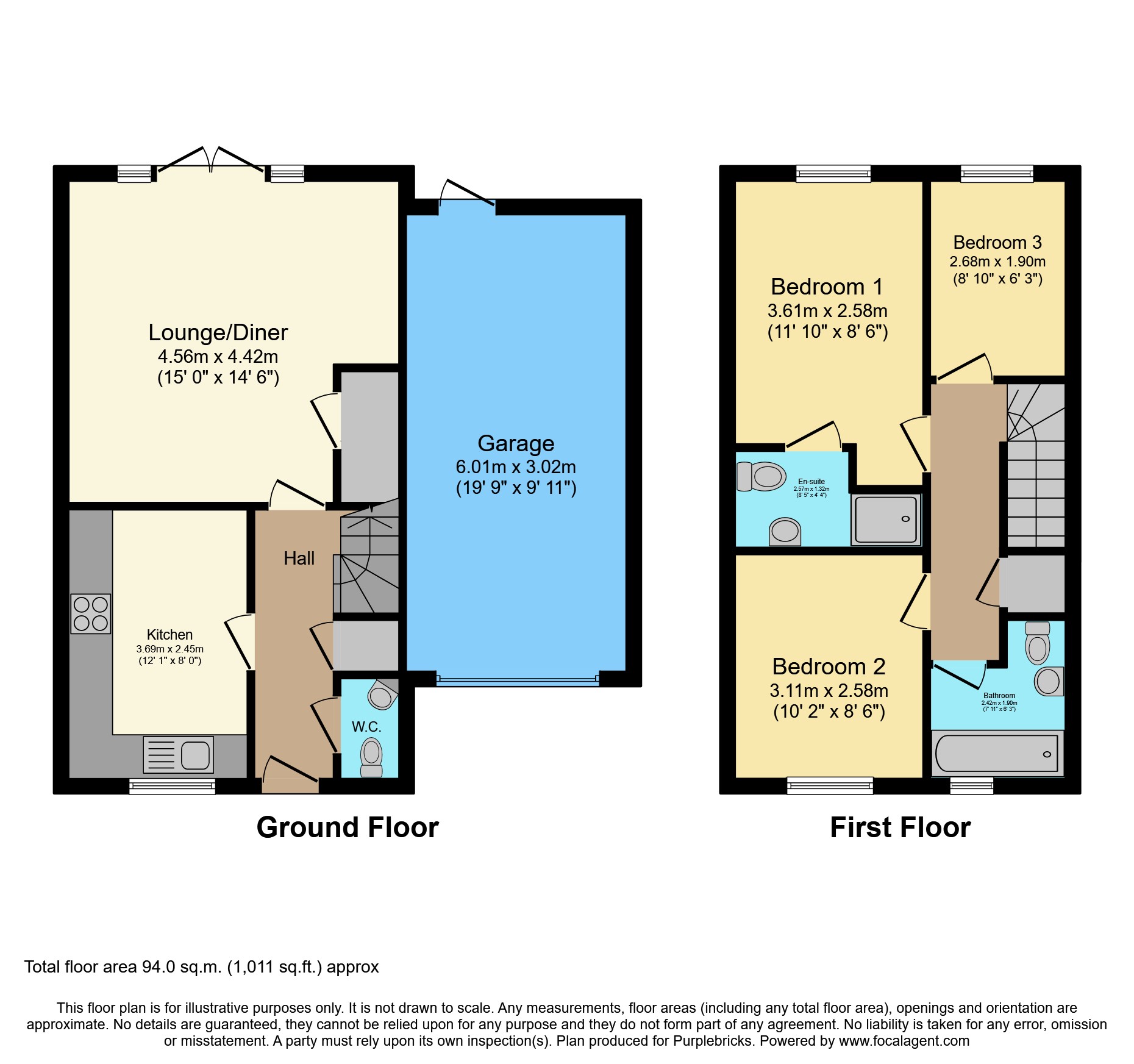 73, Bedivere Road, Crawley floorplan