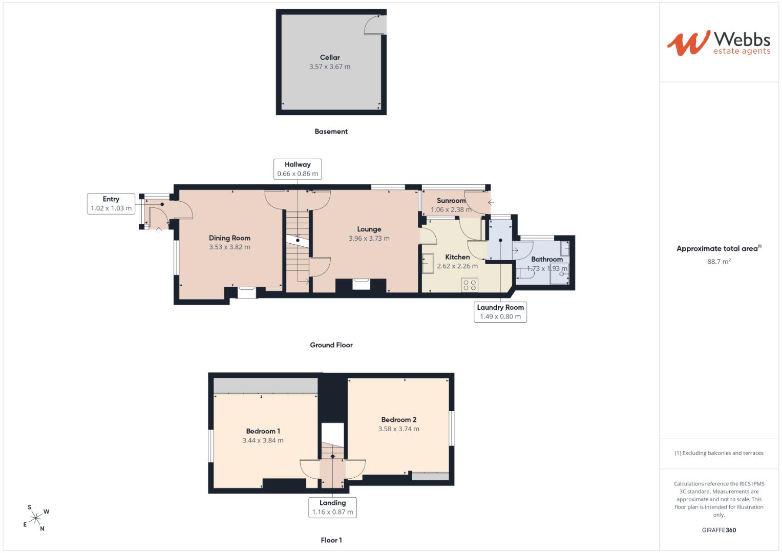 61, Station Road, Cannock floorplan