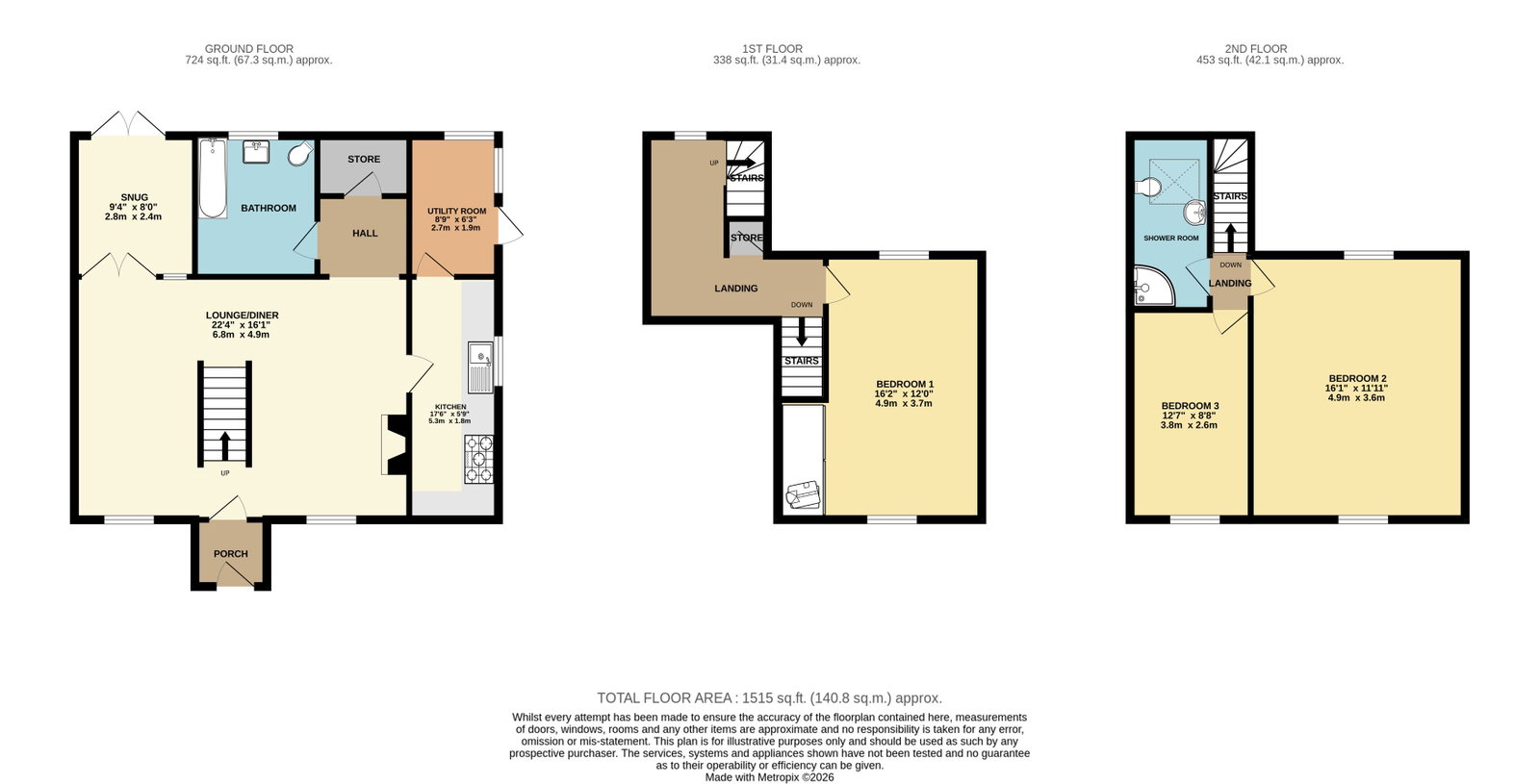 Rose Cottage,1, Low Road, Whitehaven floorplan