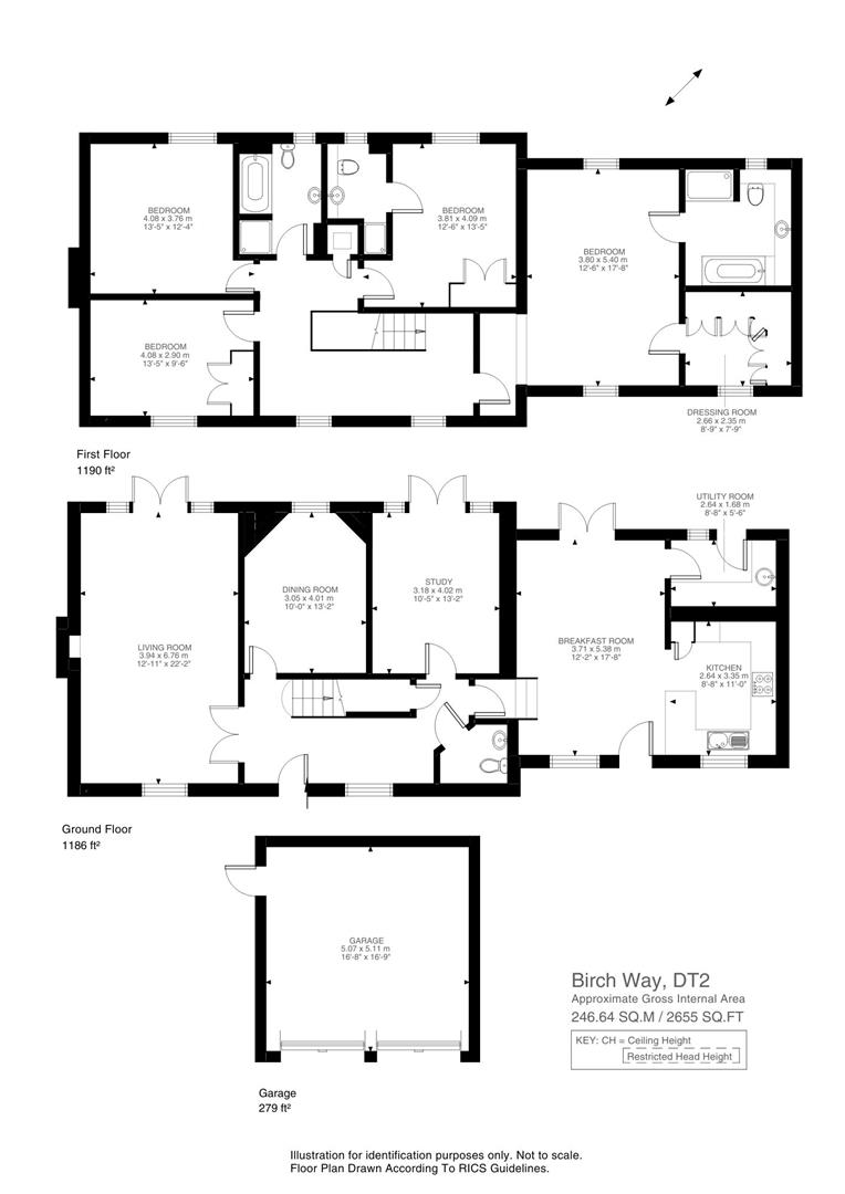 12, Birch Way, Charlton Down floorplan