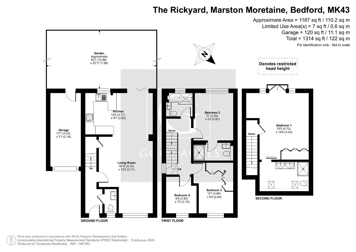 4 The Rickyard, Bedford floorplan
