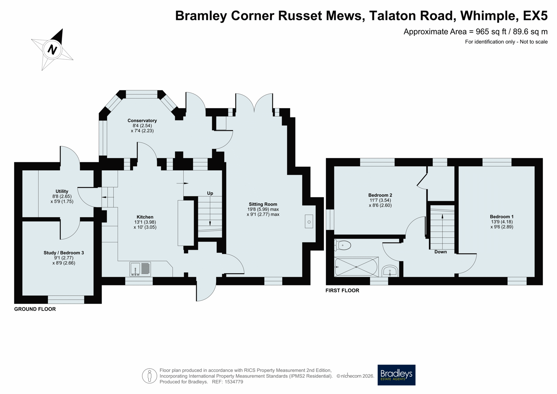 Russet Mews, Whimple floorplan