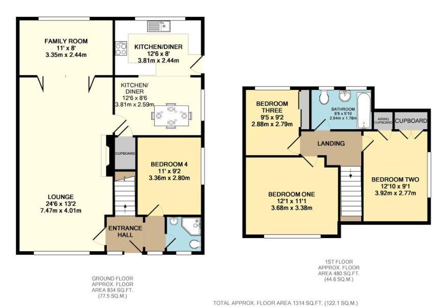 The Ruddings, York floorplan