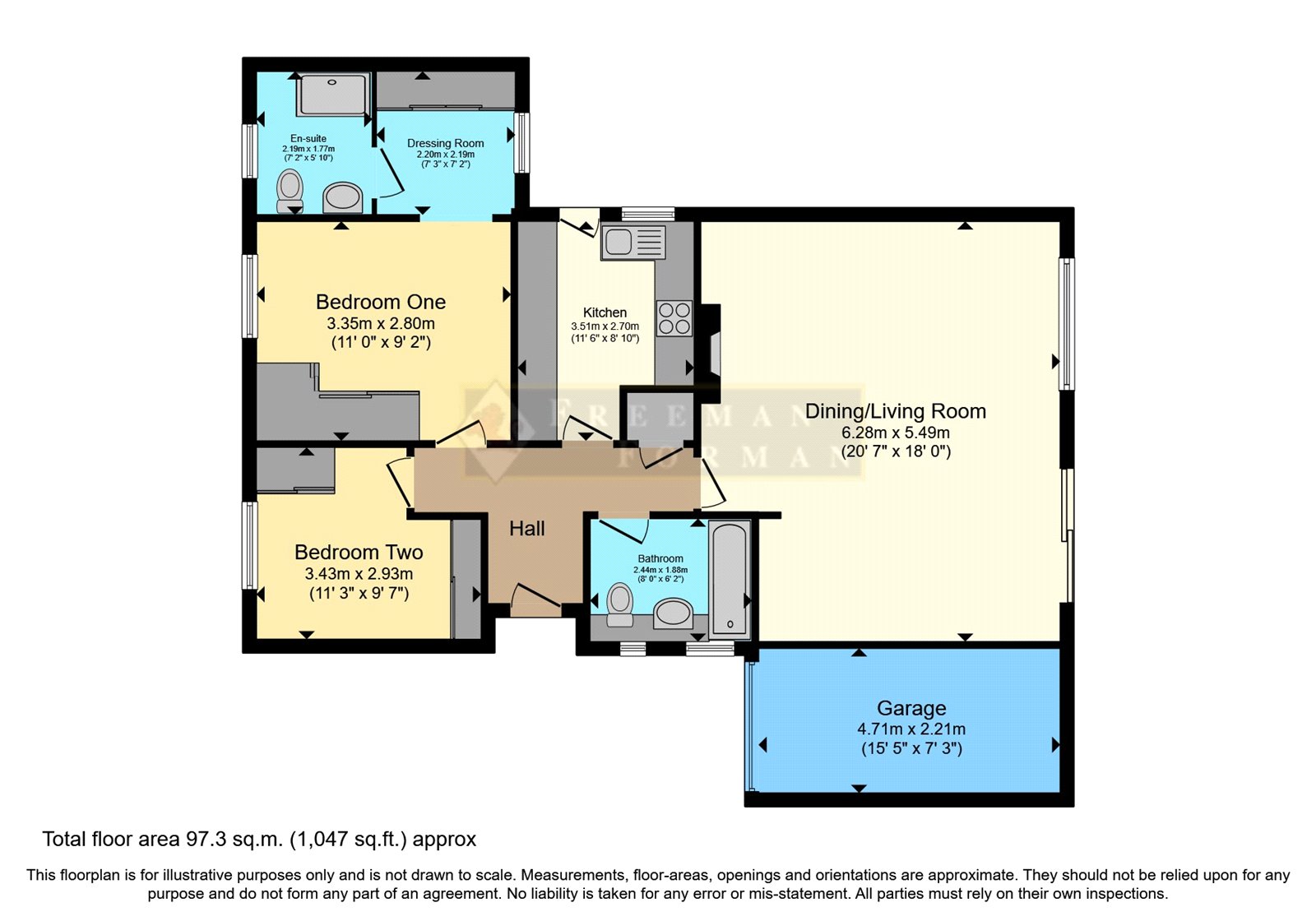 77, Grange Close, Heathfield floorplan